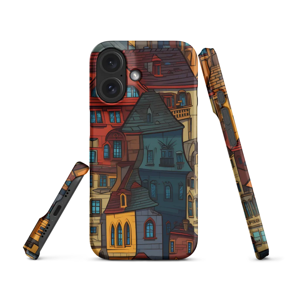 Whimsical Urban Mosaic | Phone Case |  16 | Snap Case | Matte