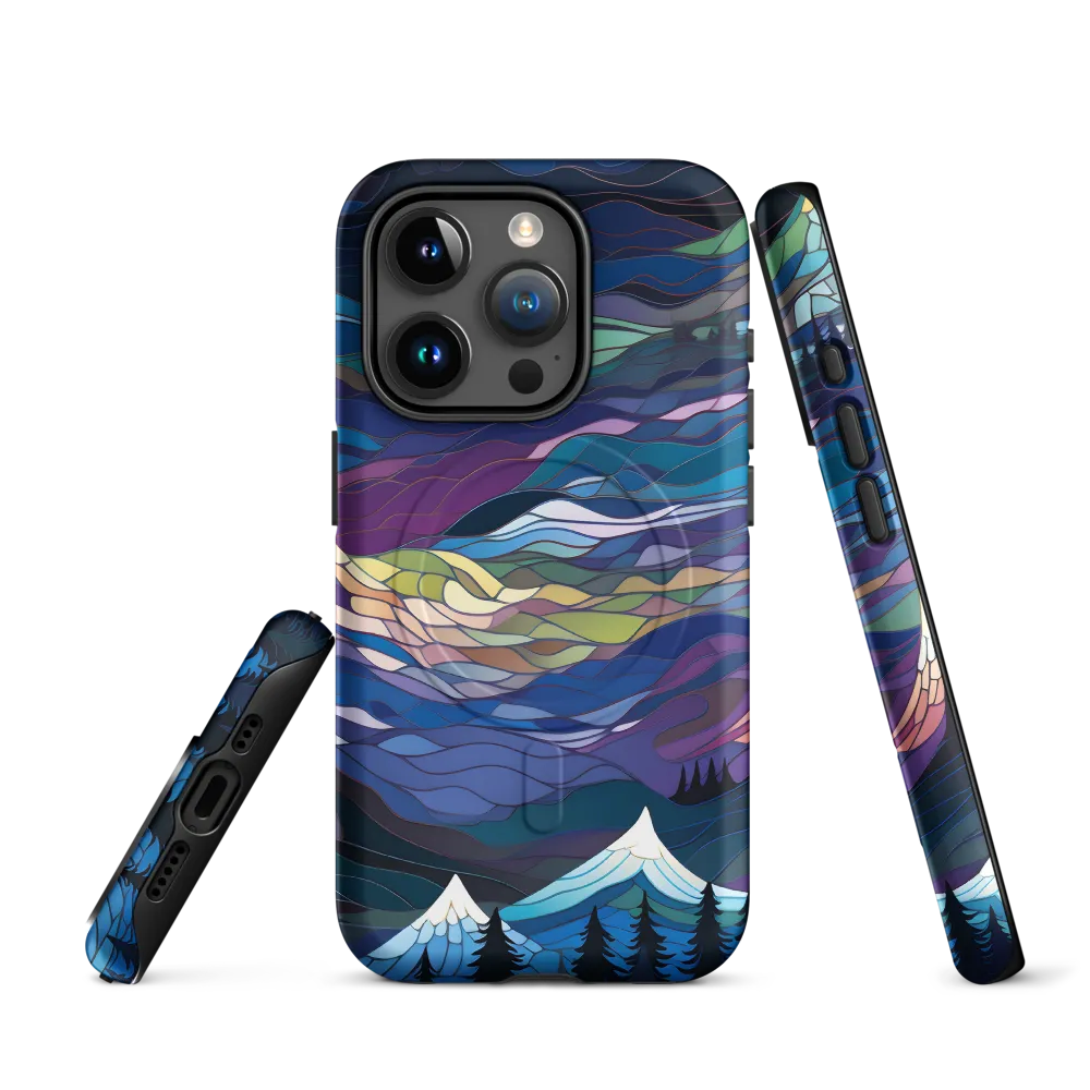 Twilight Peaks: An Abstract Mountain Landscape