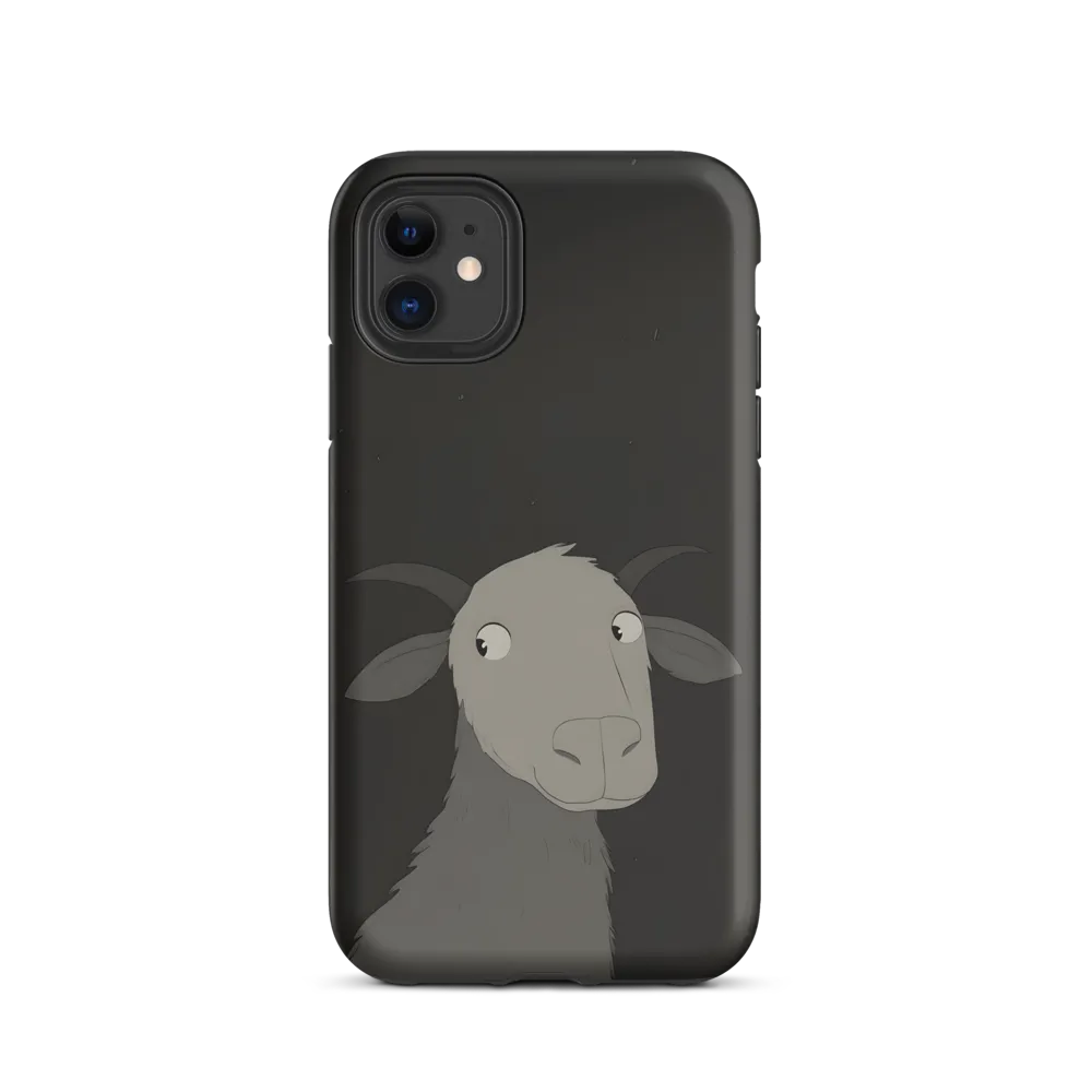 Whimsical Goat in Darkness