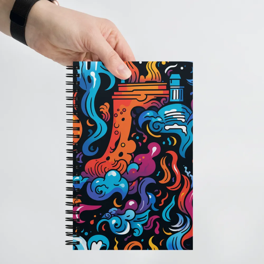 Whirlwind of Color and Light | Spiral Notebook