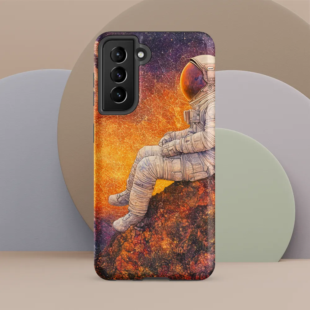 Cosmic Contemplation | Phone Case |  S21 FE | Tough Case | Matte