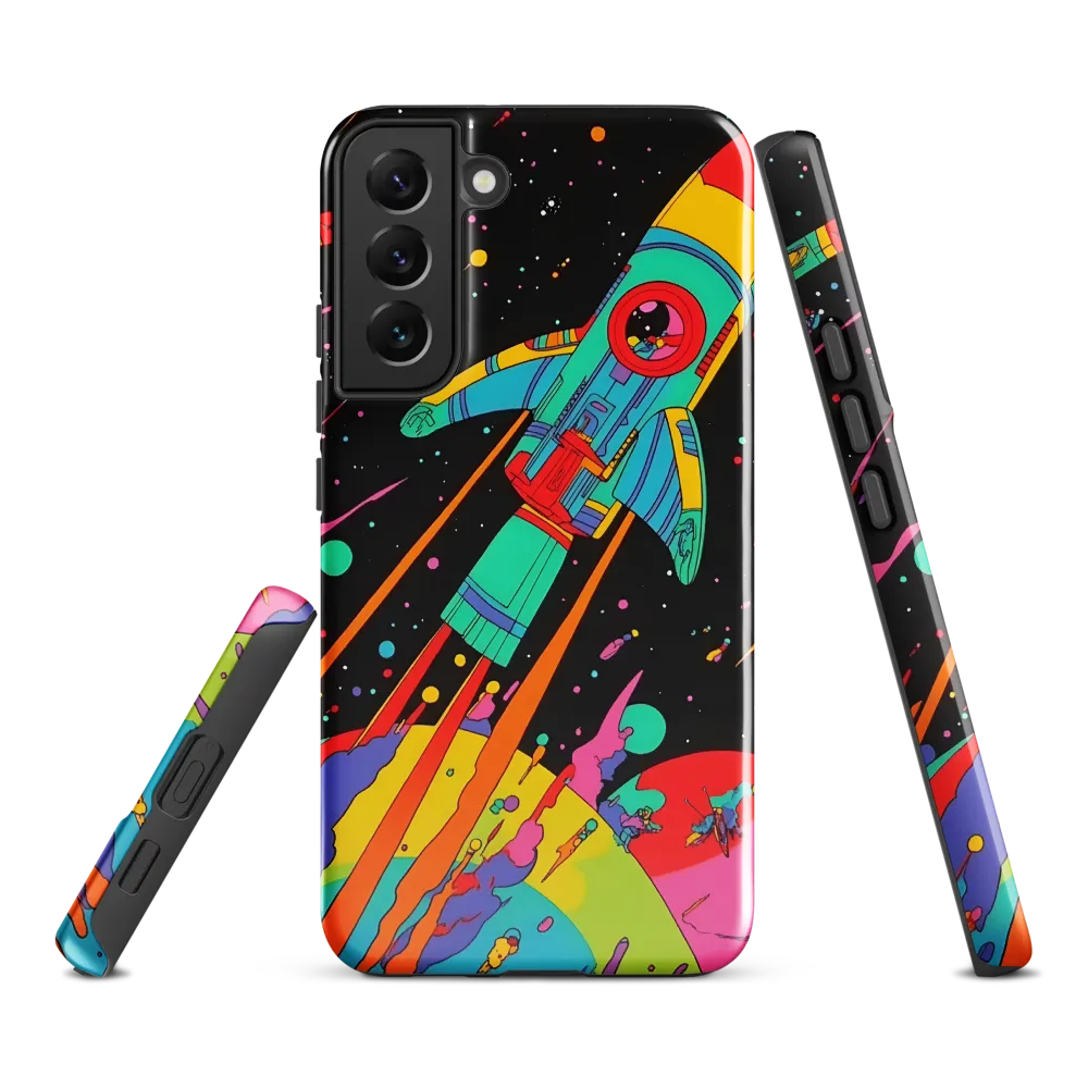 Cosmic Voyage: The Neon Lift-Off