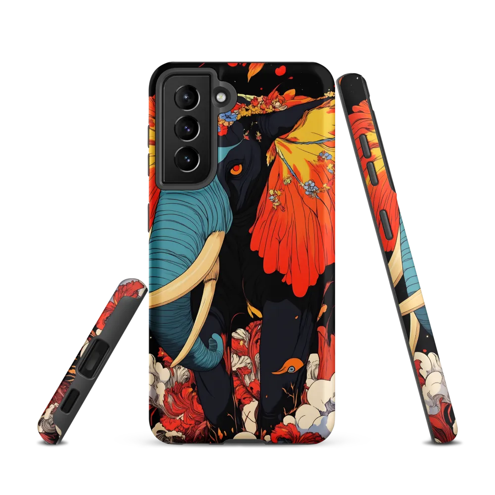 Majesty of the Floral Elephant | Phone Case |  S21 | Tough Case | Matte