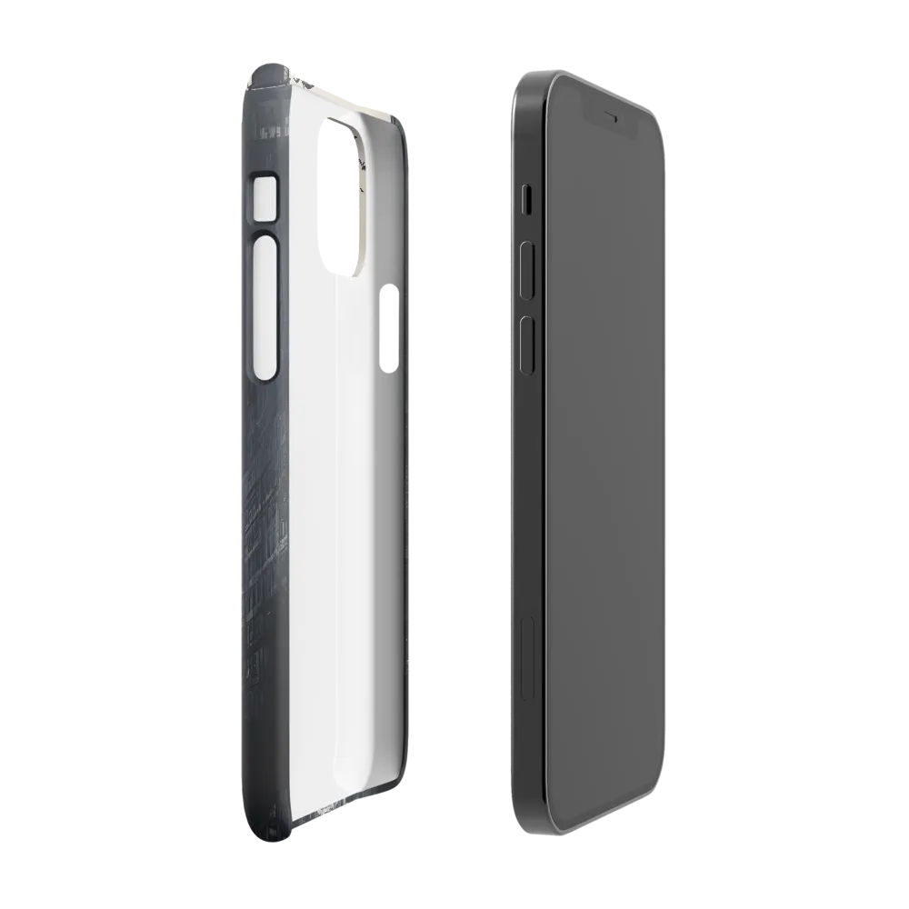 City Whispers: A Monochrome Reflection | Phone Case |  12 Pro | Snap Case | Glossy