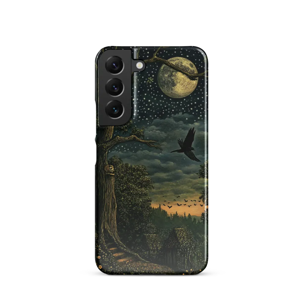 Mystical Nightscape Under the Full Moon | Phone Case |  S22 | Snap Case | Glossy