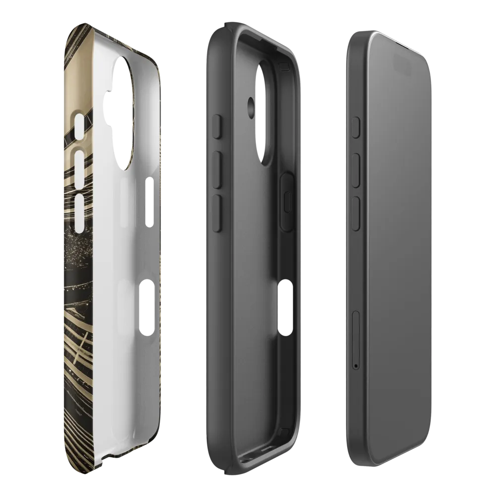 Urban Symphony: Aerial Perspective of City Life | Phone Case |  16 | Tough Case | Matte