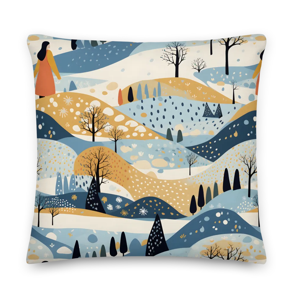 Whispers of a Playful Landscape | Pillow | 22″×22″