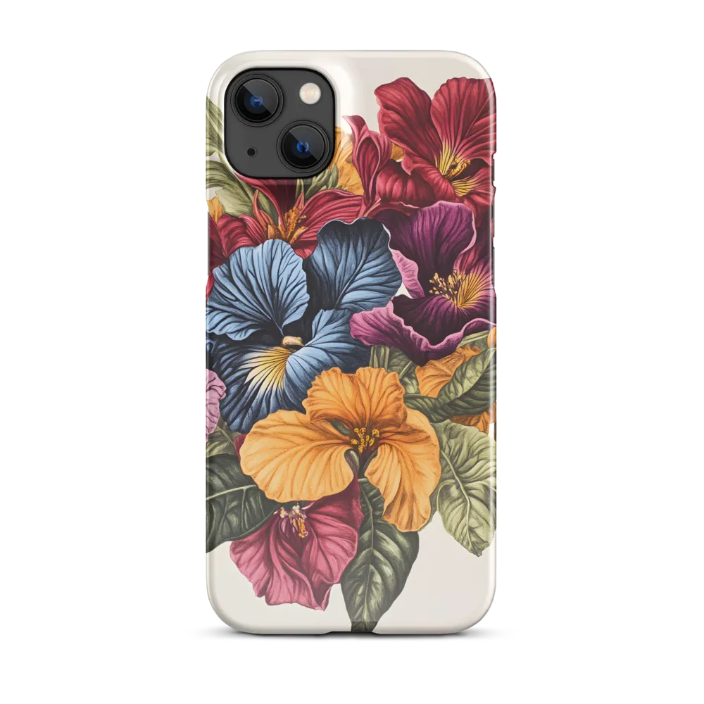 Floral Symphony in Color | Phone Case |  14 Plus | Snap Case | Glossy