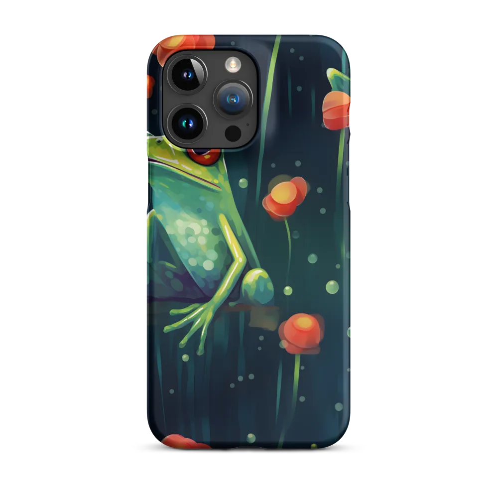 Playful Frogs in a Lush Pond