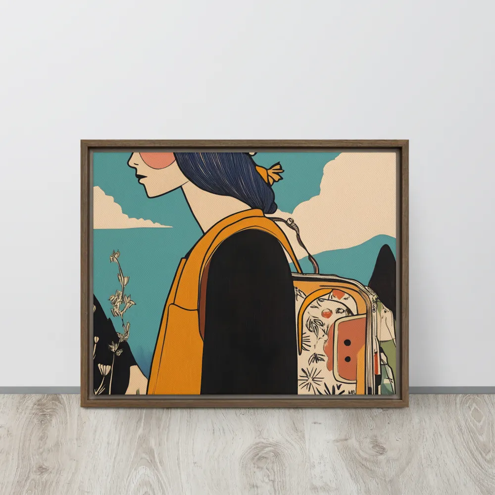 Journey's Serenity | Canvas with Brown Frame | 16″×20″