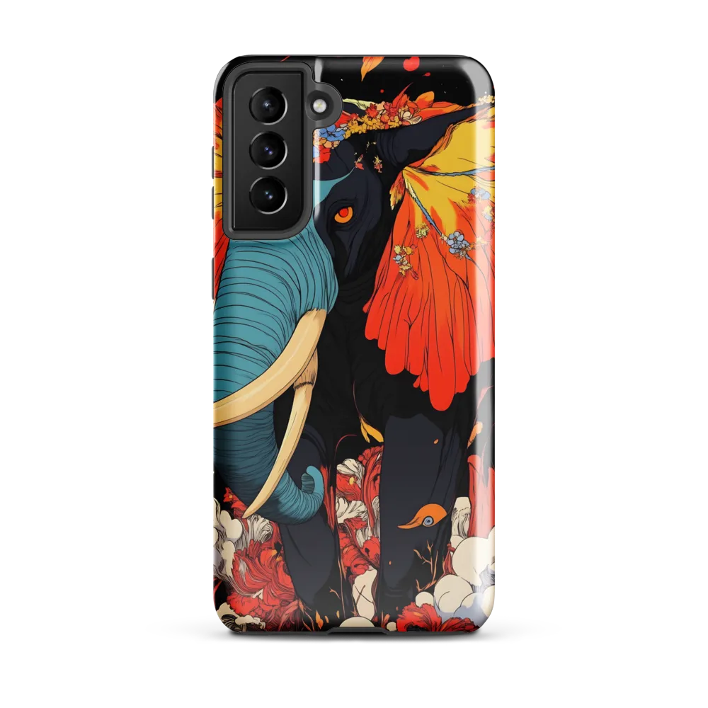 Majesty of the Floral Elephant | Phone Case |  S21 Plus | Tough Case | Glossy