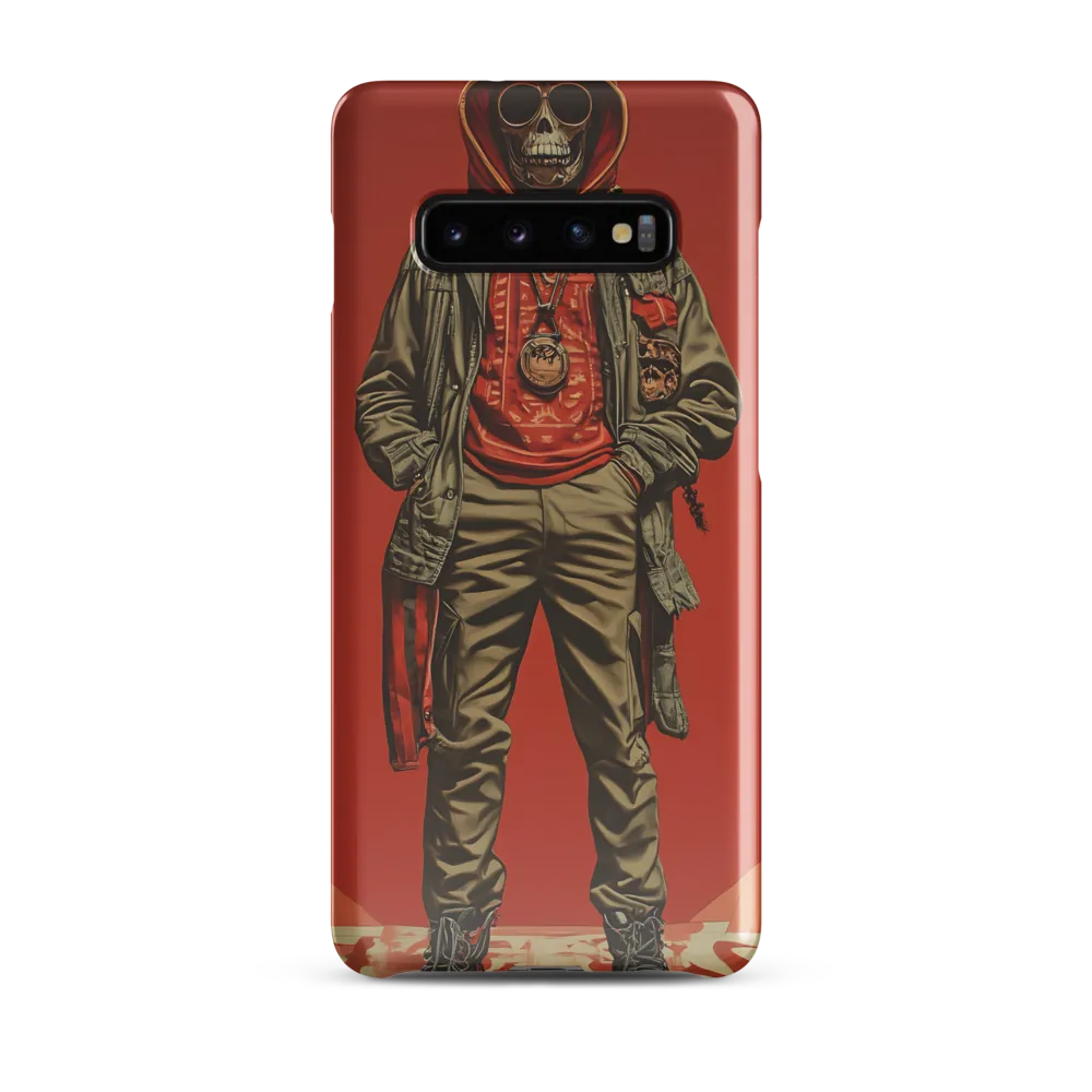 Urban Rebellion: The Skeleton Icon | Phone Case |  S10 Plus | Snap Case | Glossy