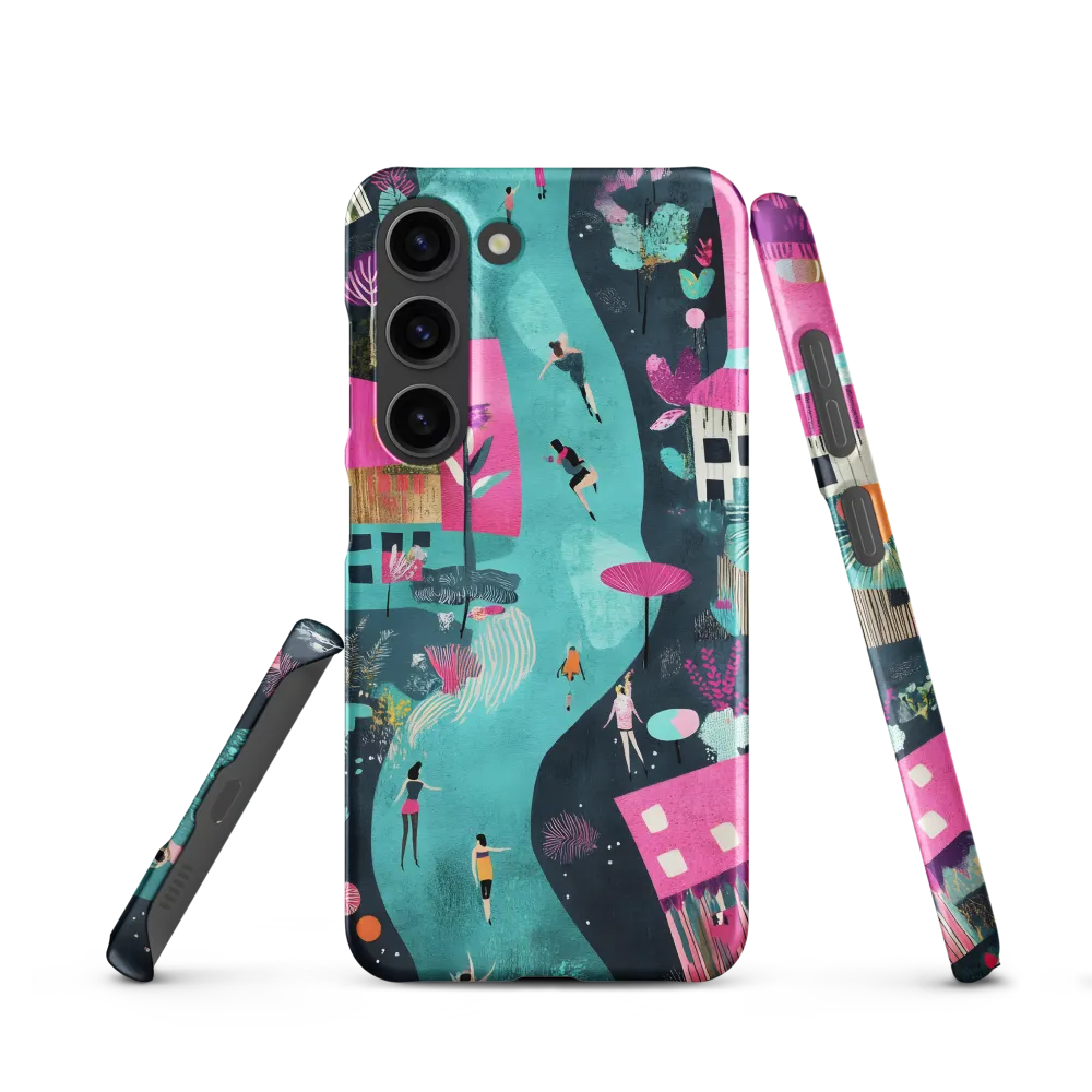 Whimsical Journey Through a Vibrant Landscape | Phone Case |  S23 | Snap Case | Matte