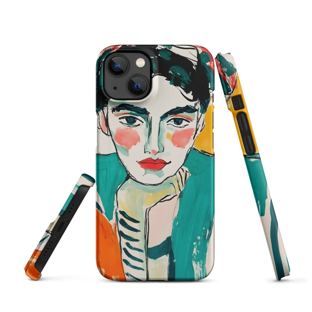 Contemplative Portrait in Bold Hues