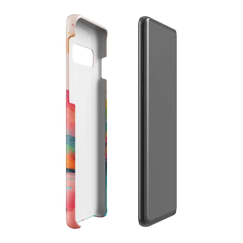 Vibrant Serenity: A Surreal Landscape | Phone Case |  S10 Plus | Snap Case | Glossy