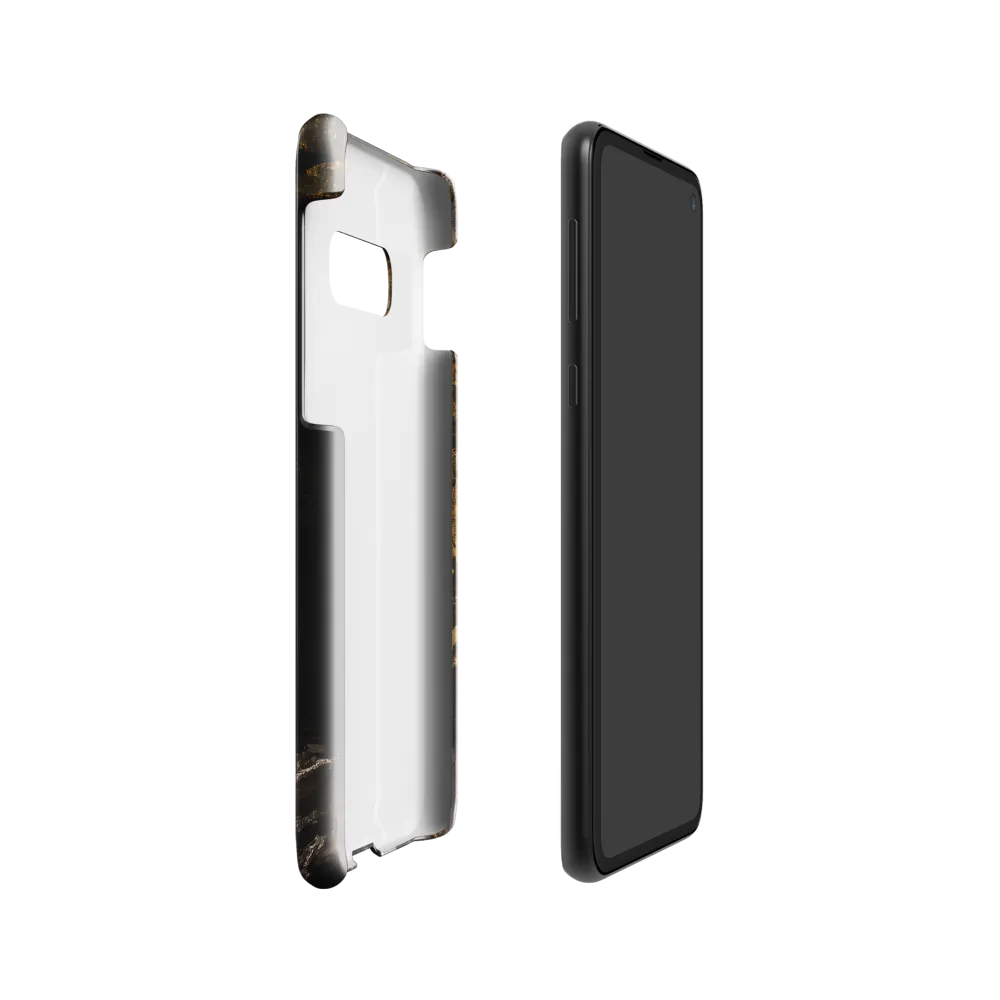 Golden Elegance: A Modern Profile Portrait