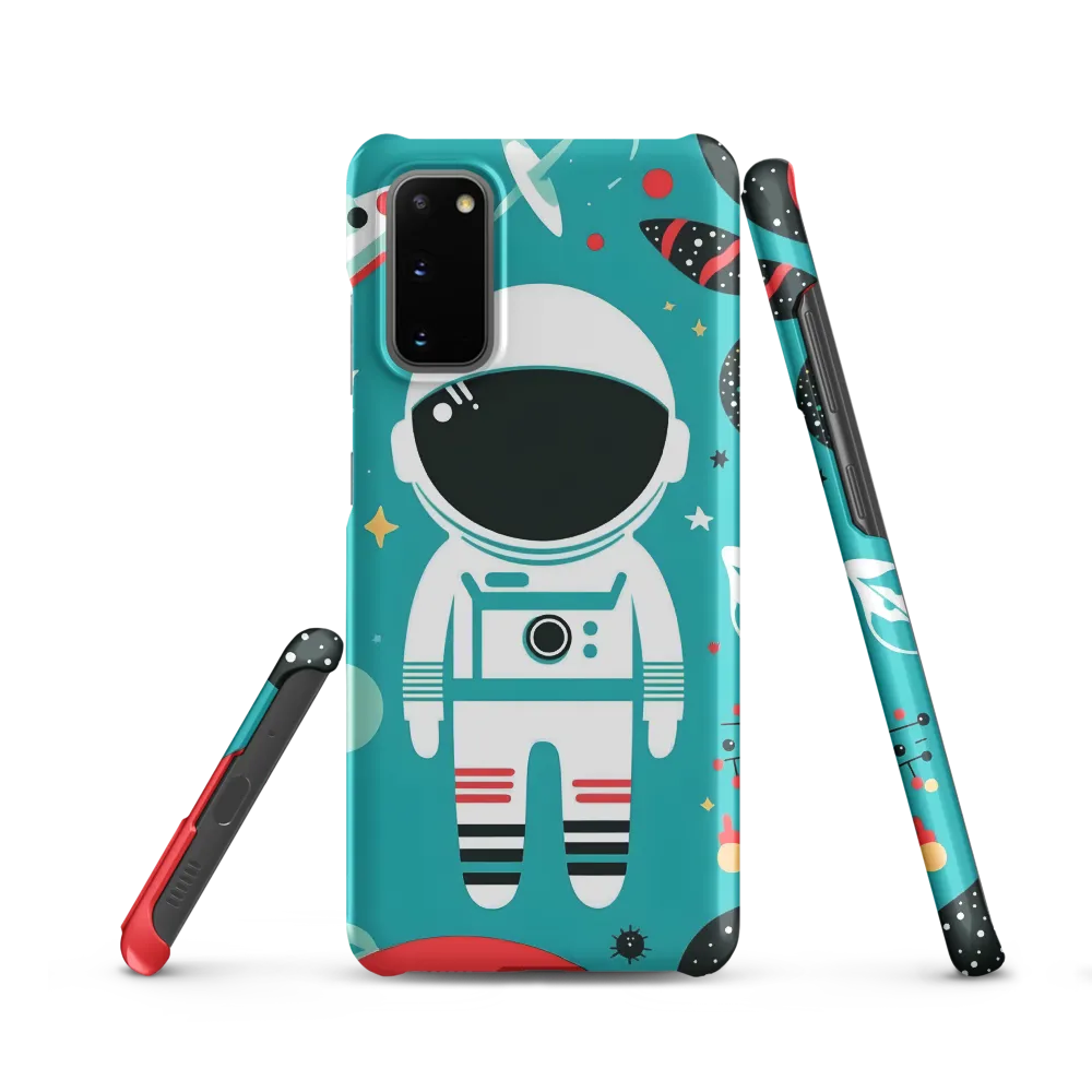 Whimsical Astronaut in Cosmic Wonderland