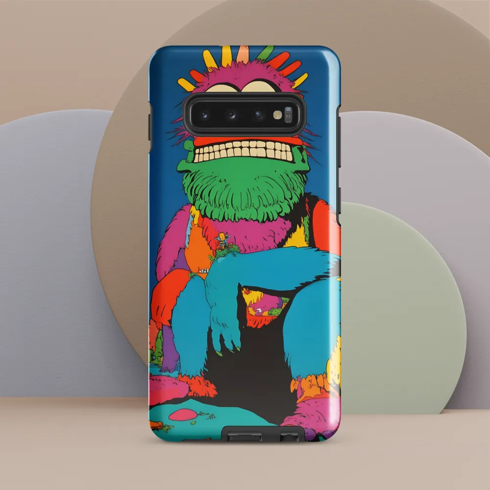 Whimsical Giant: A Playful Monster Encounter | Phone Case |  S10 Plus | Tough Case | Glossy