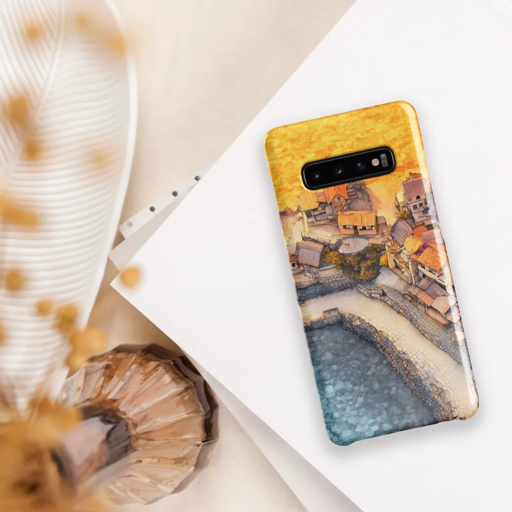 Tranquil Coastal Village Retreat | Phone Case |  S10 Plus | Snap Case | Glossy