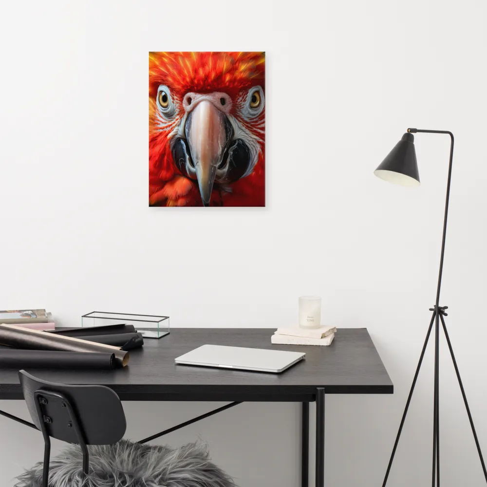 The Fiery Gaze of the Parrot