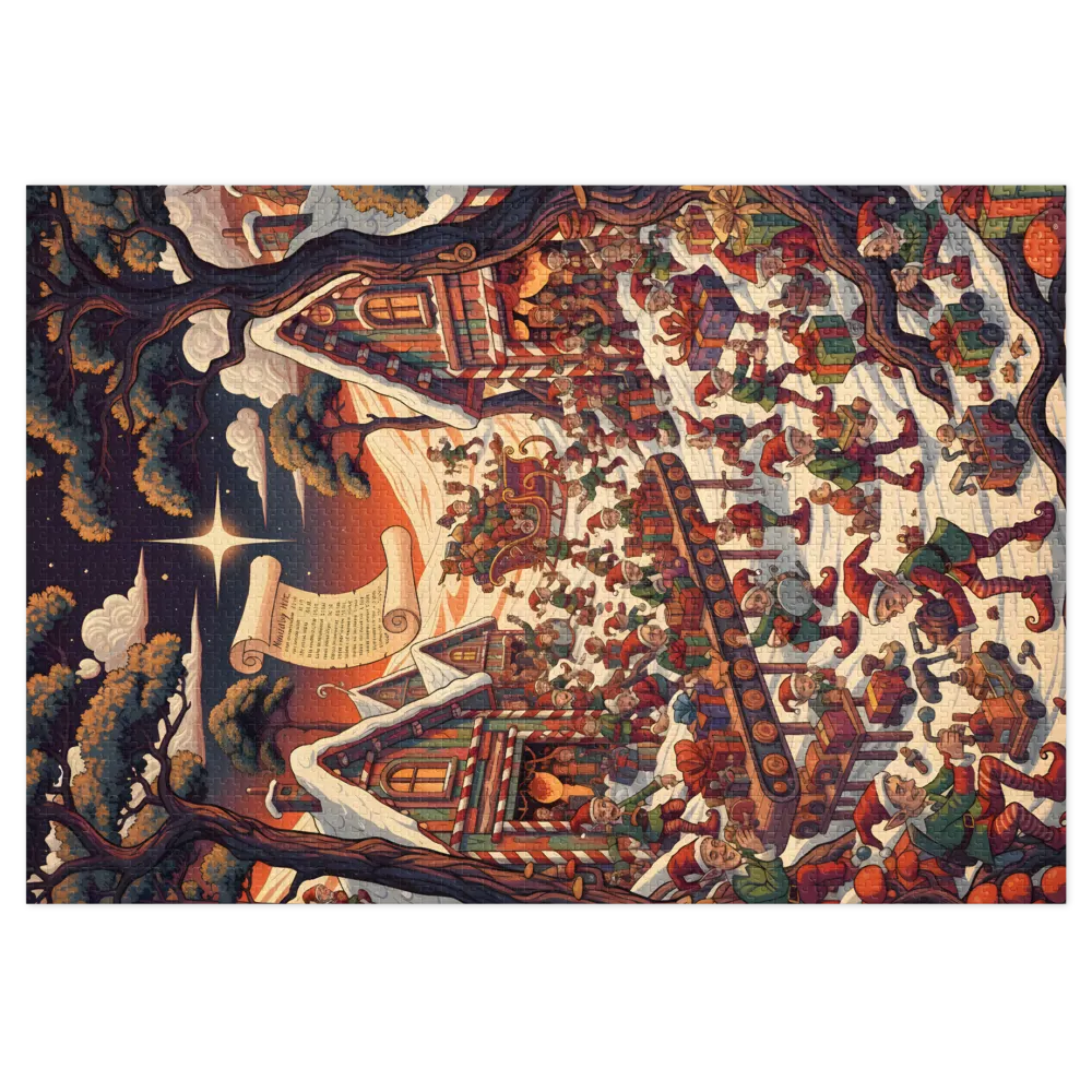 Santa's Busy Workshop 
 Jigsaw Puzzle in Tin Box