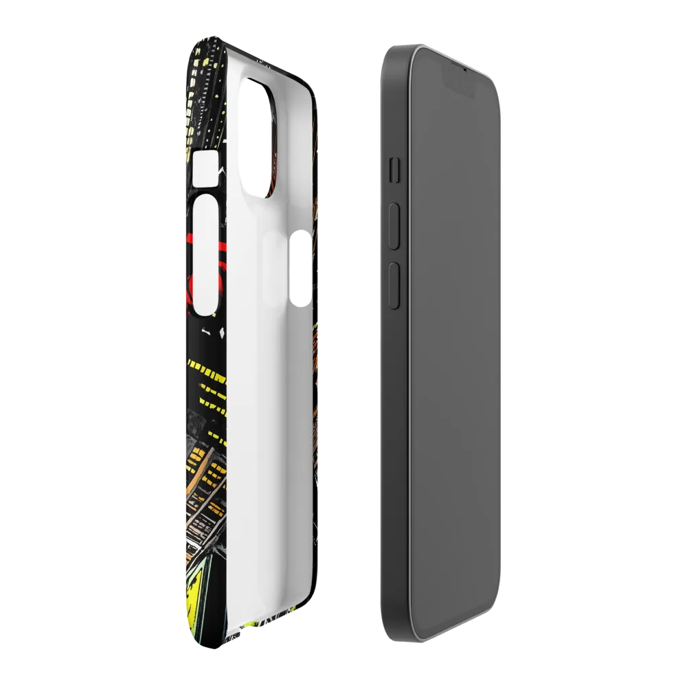 Urban Nightscape: A Bird's-eye View | Phone Case |  14 | Snap Case | Matte