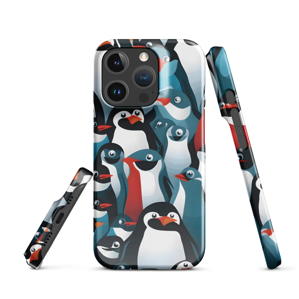 Penguin Parade | Phone Case |  16 Pro | Snap Case | Glossy