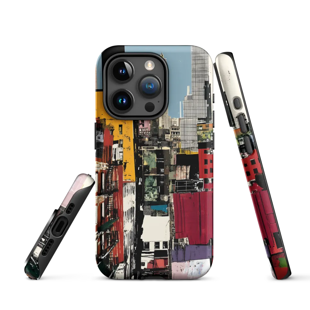 Urban Collage: A Vivid Cityscape | Phone Case |  15 Pro | Tough Case | Matte