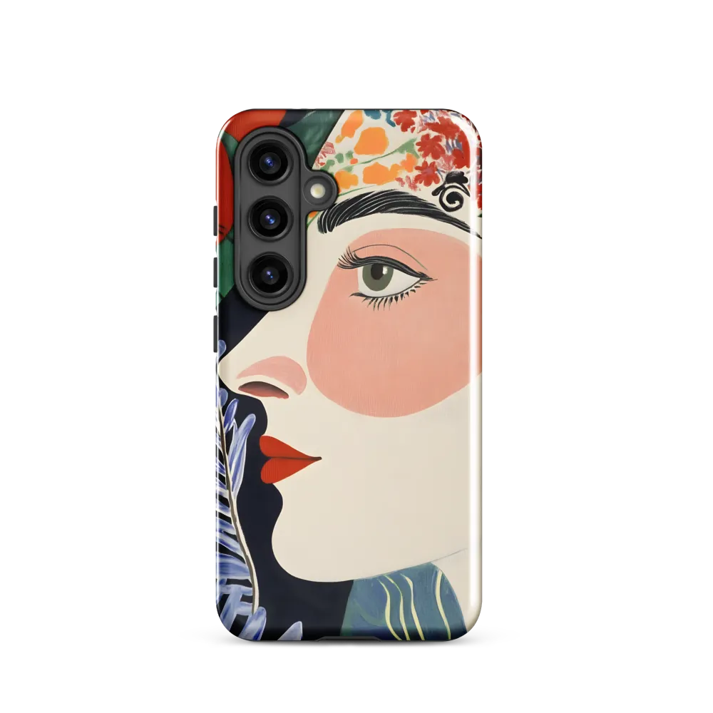 Floral Serenade: A Modern Portrait