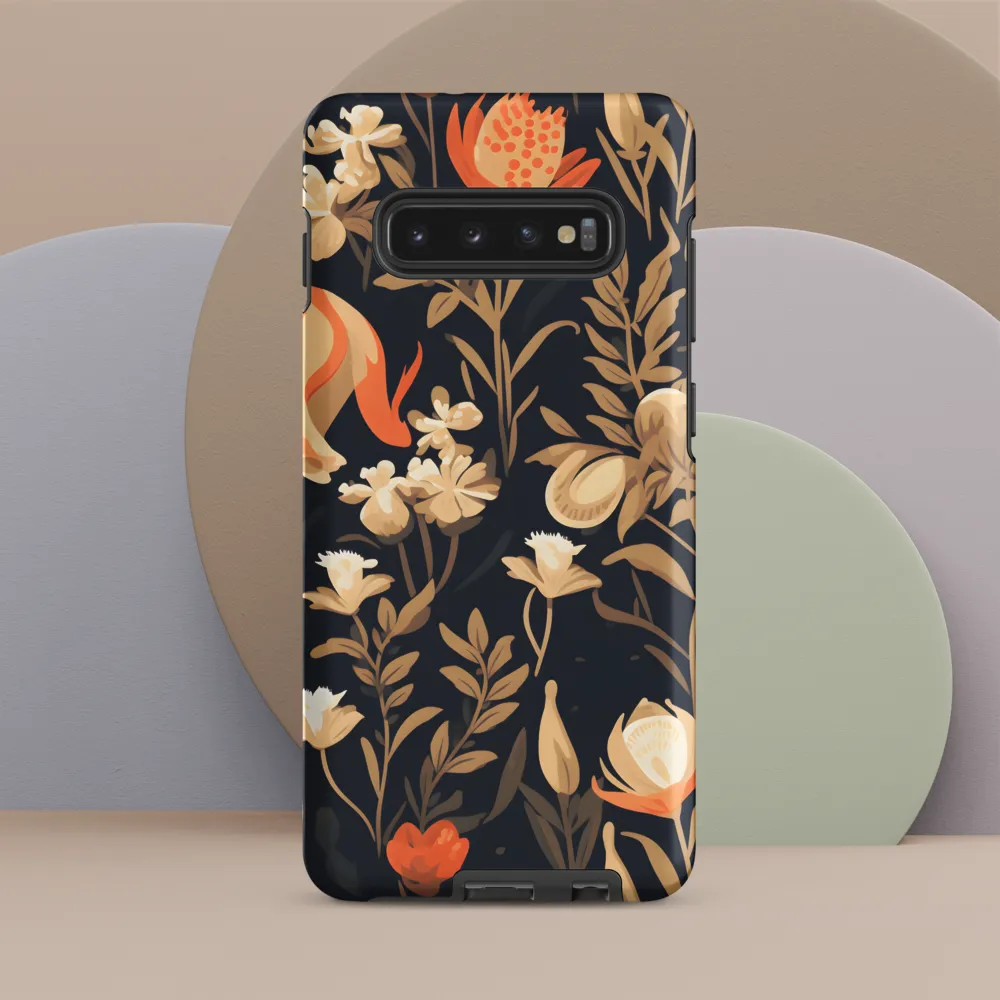 Floral Harmony: A Dance in the Dark