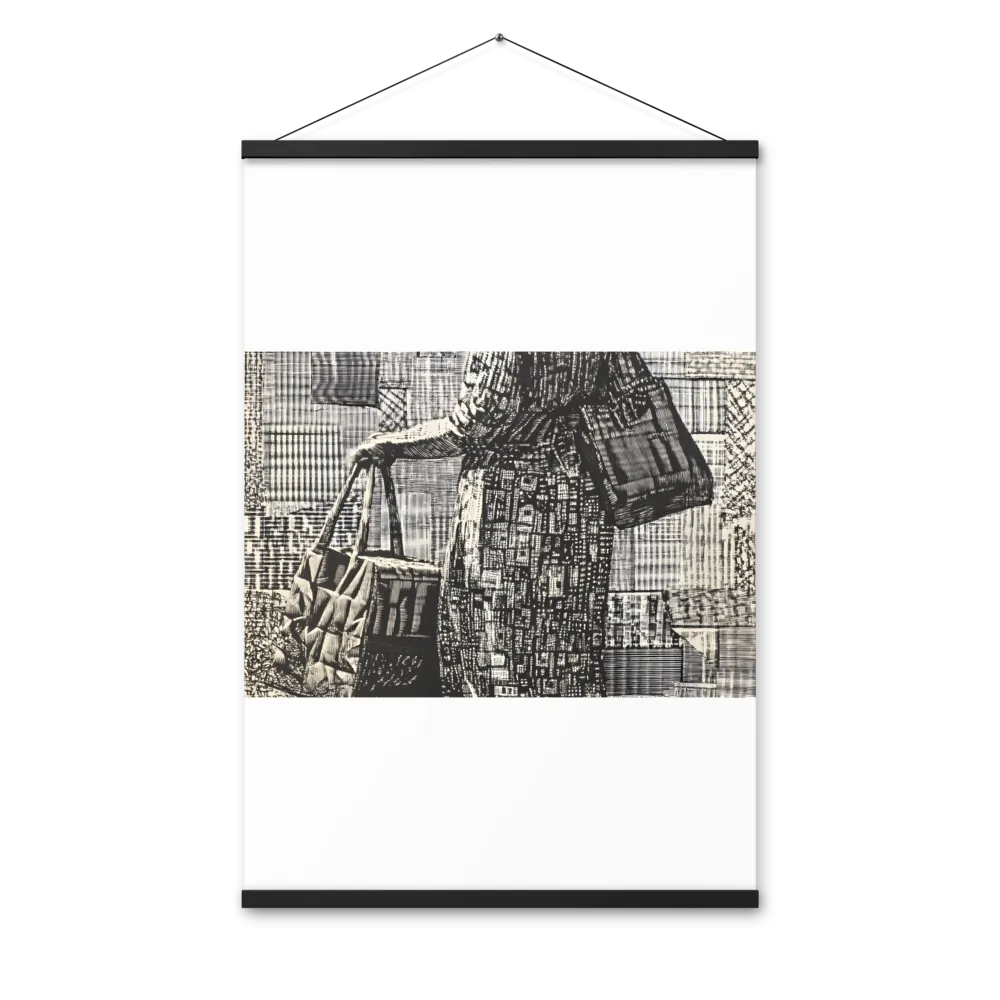Urban Reflections: A Shopping Narrative | Poster With Black Wood Hanger | 24″×36″
