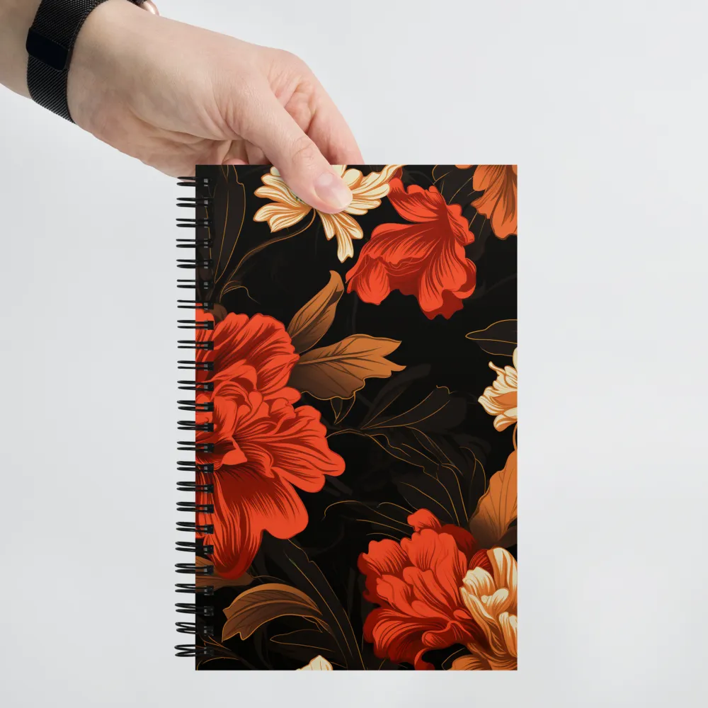 Elegance in Bloom | Spiral Notebook