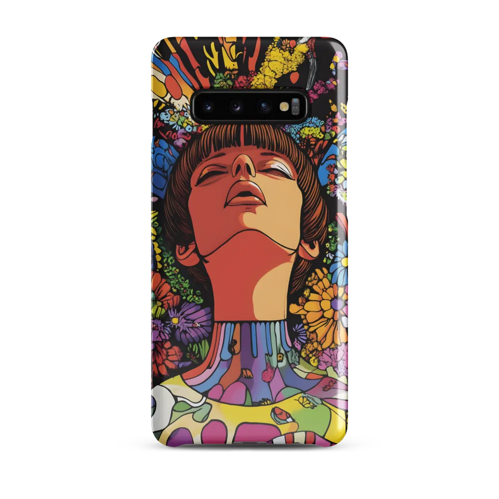 Vibrant Ecstasy: A Psychedelic Portrait | Phone Case |  S10 Plus | Snap Case | Glossy