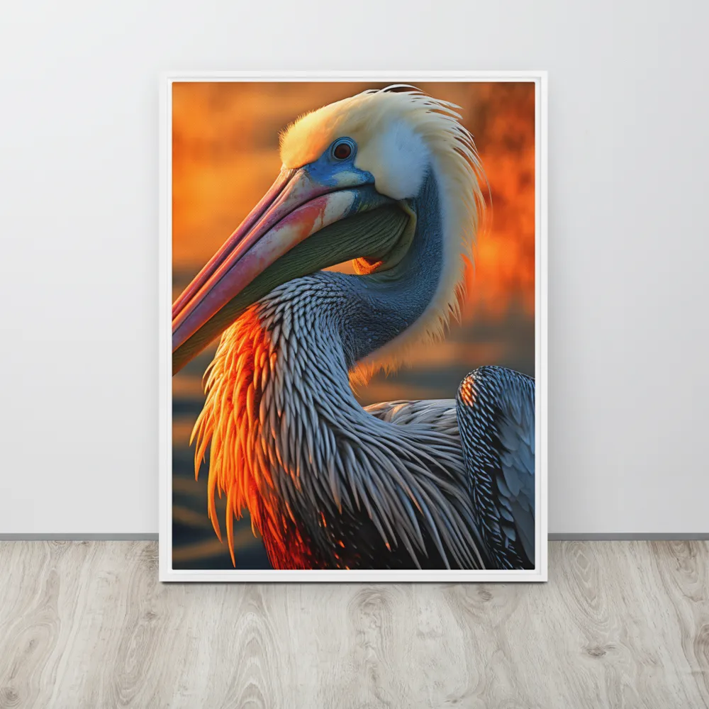 Elegance of the Pelican at Sunset