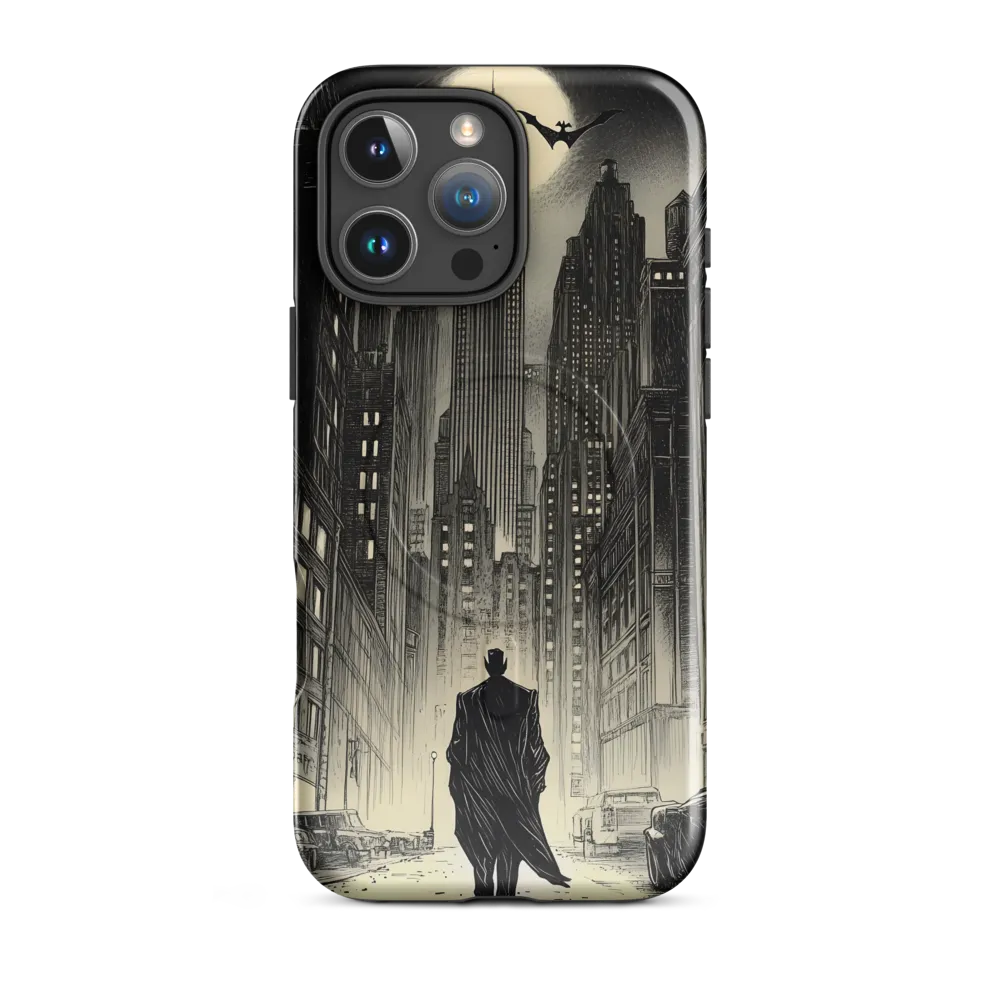 Shadows of the Gotham Night | Phone Case |  16 Pro Max | MagSafe® Tough Case | Glossy