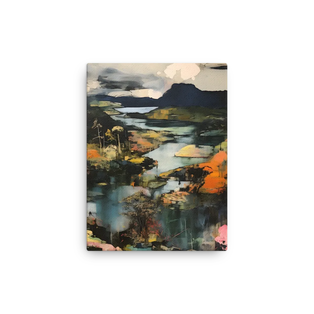 Harmony of Nature: An Abstract Journey | Thin Canvas | 9″×12″