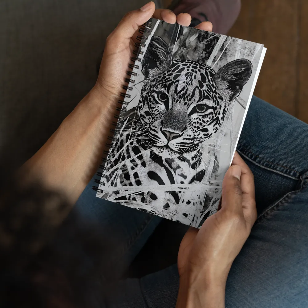 Majestic Gaze: The Leopard's Portrait | Spiral Notebook