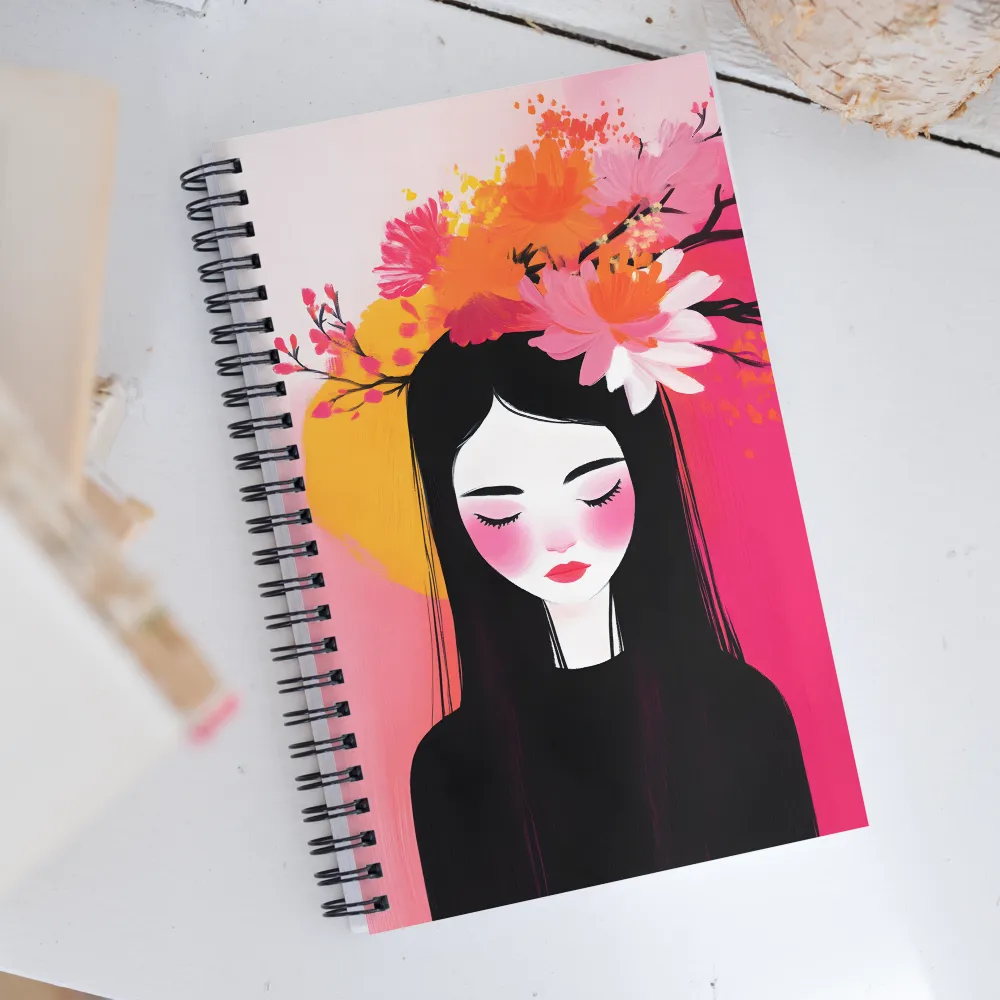 Serenity in Bloom | Spiral Notebook