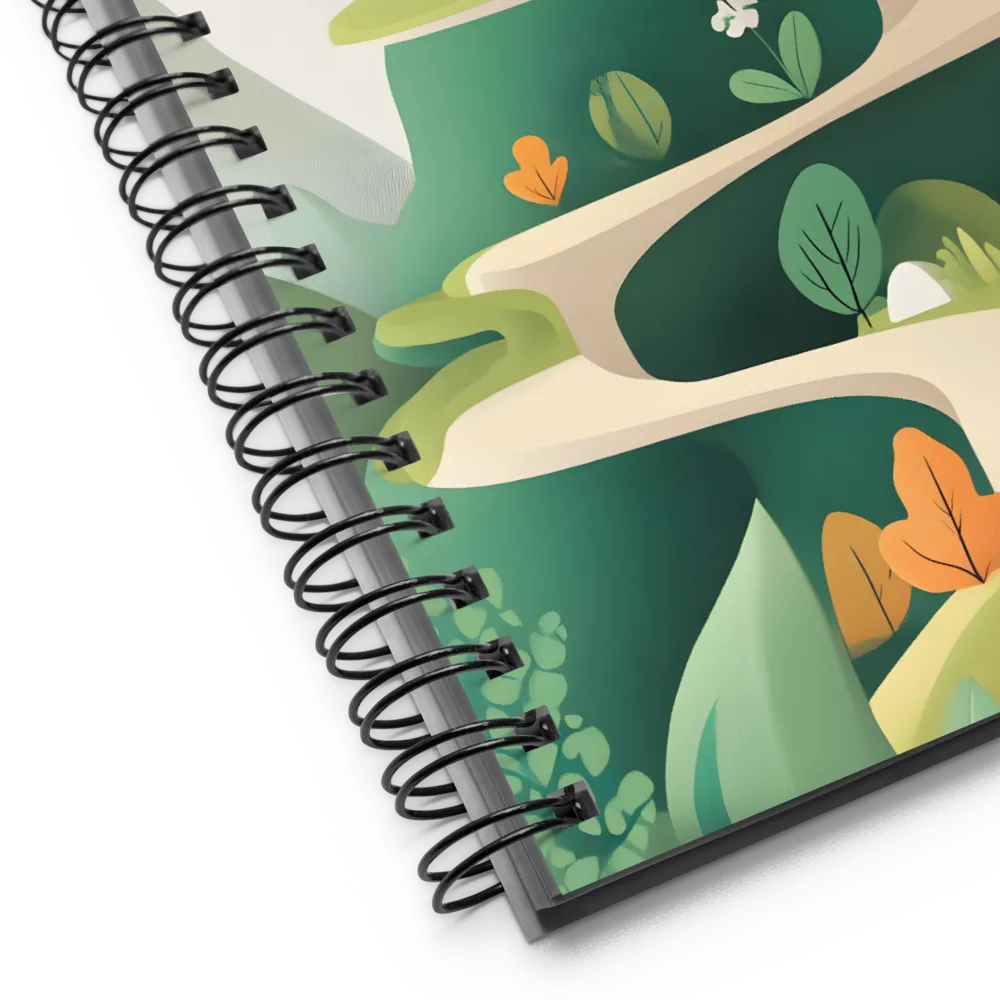 Whimsical Greenery | Spiral Notebook