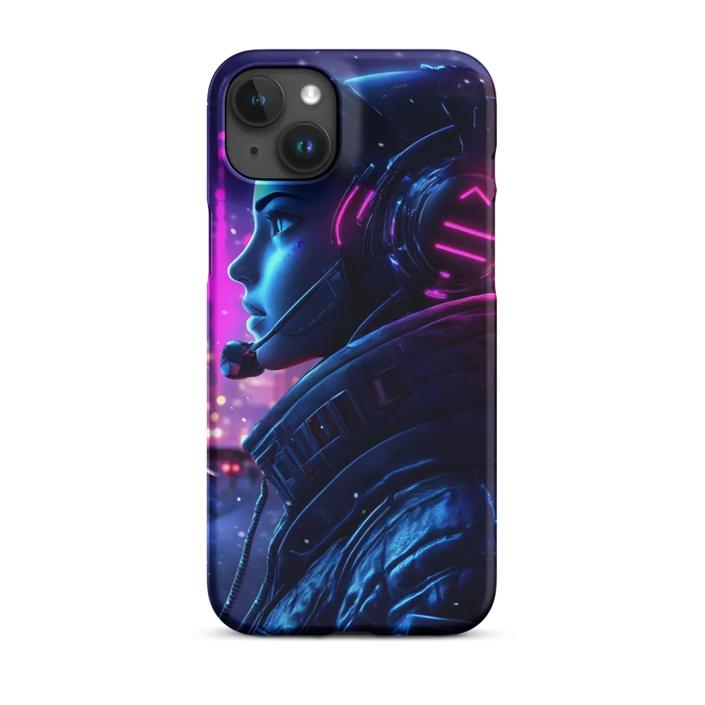 Dystopian Elegance: Cyberpunk Figure in Neon