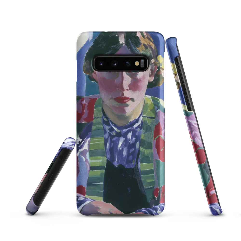 Vibrant Gaze: A Modernist Portrait