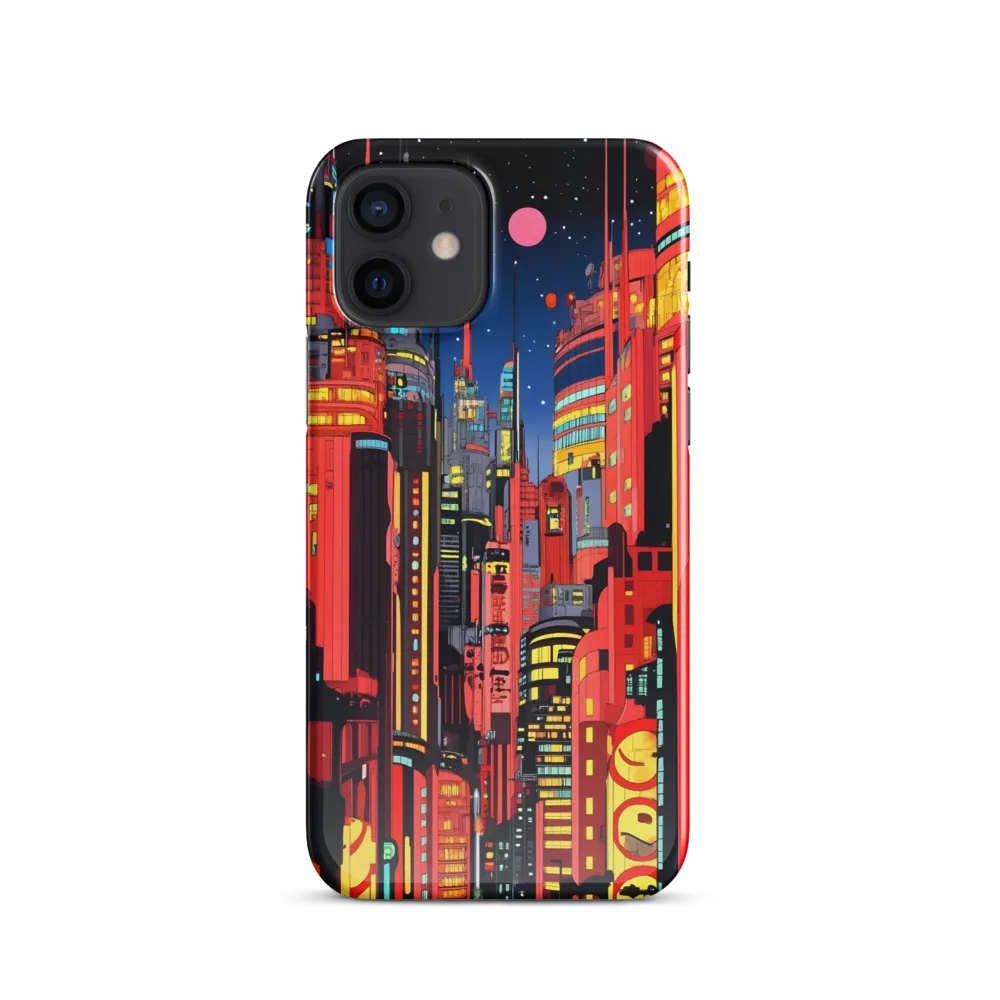 Neon Dreams: A Cyberpunk Cityscape | Phone Case |  12 | Snap Case | Glossy