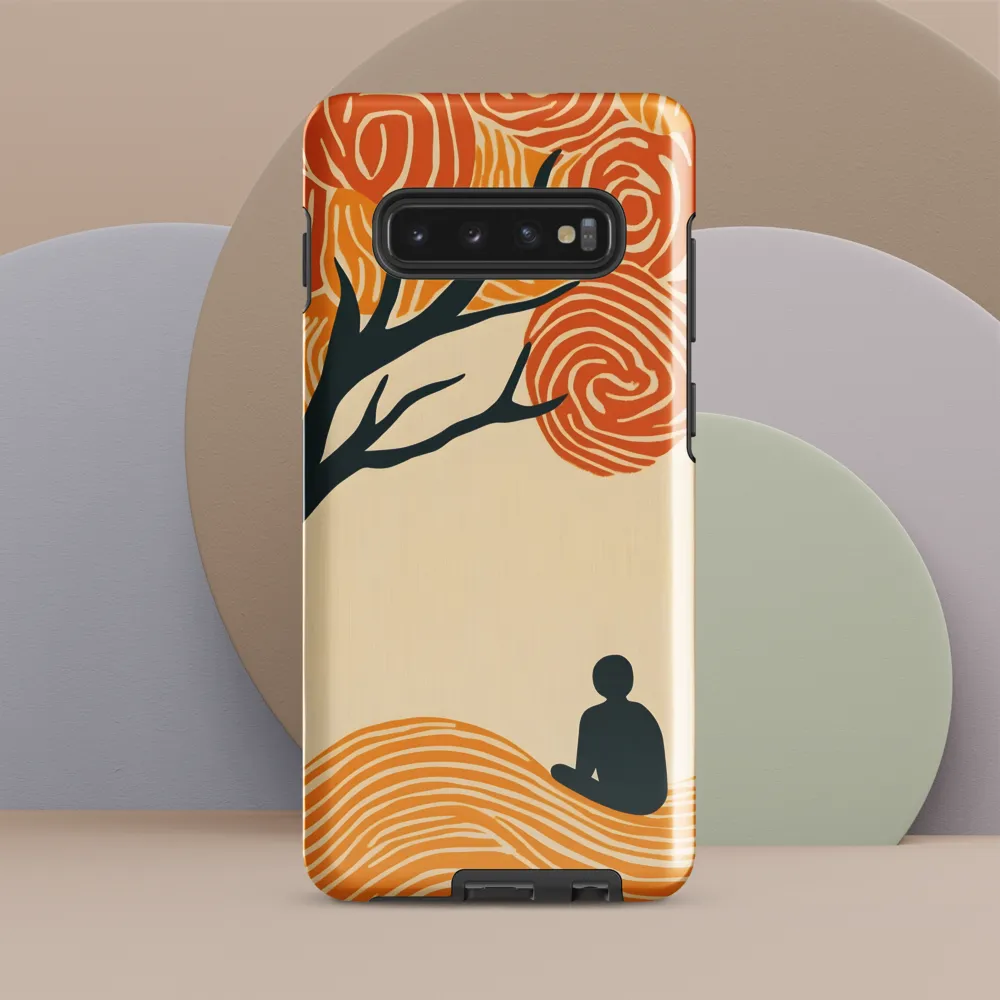 Silent Reflections under Swirling Leaves | Phone Case |  S10 Plus | Tough Case | Glossy