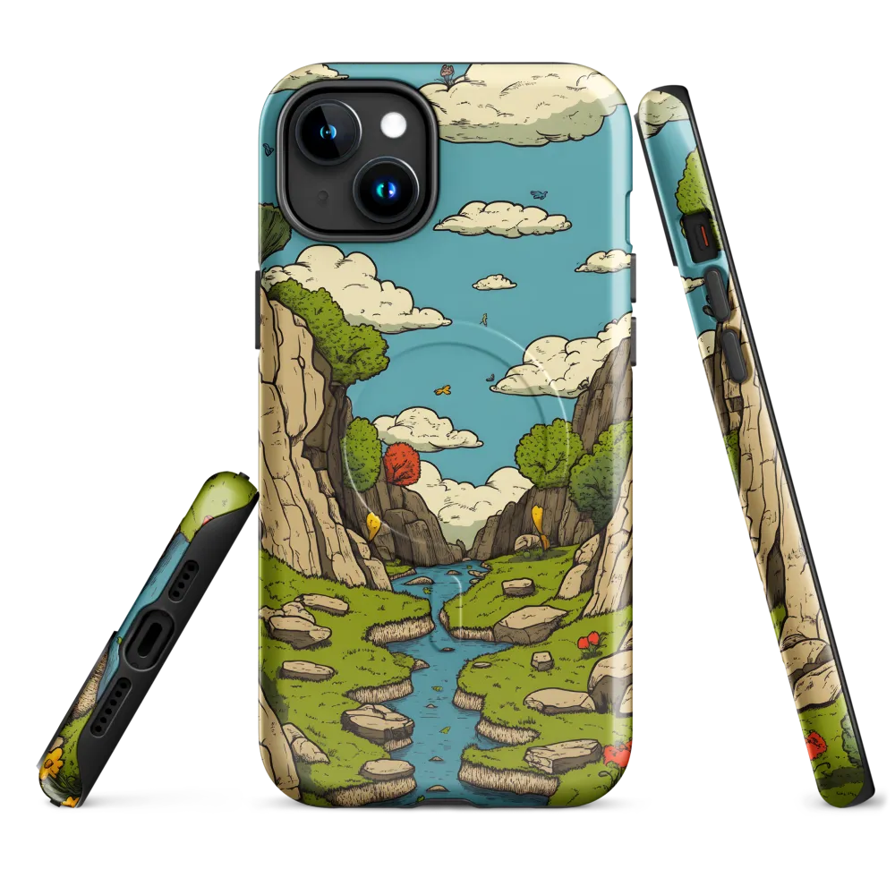 Whimsical Serenity: A Canyon Landscape