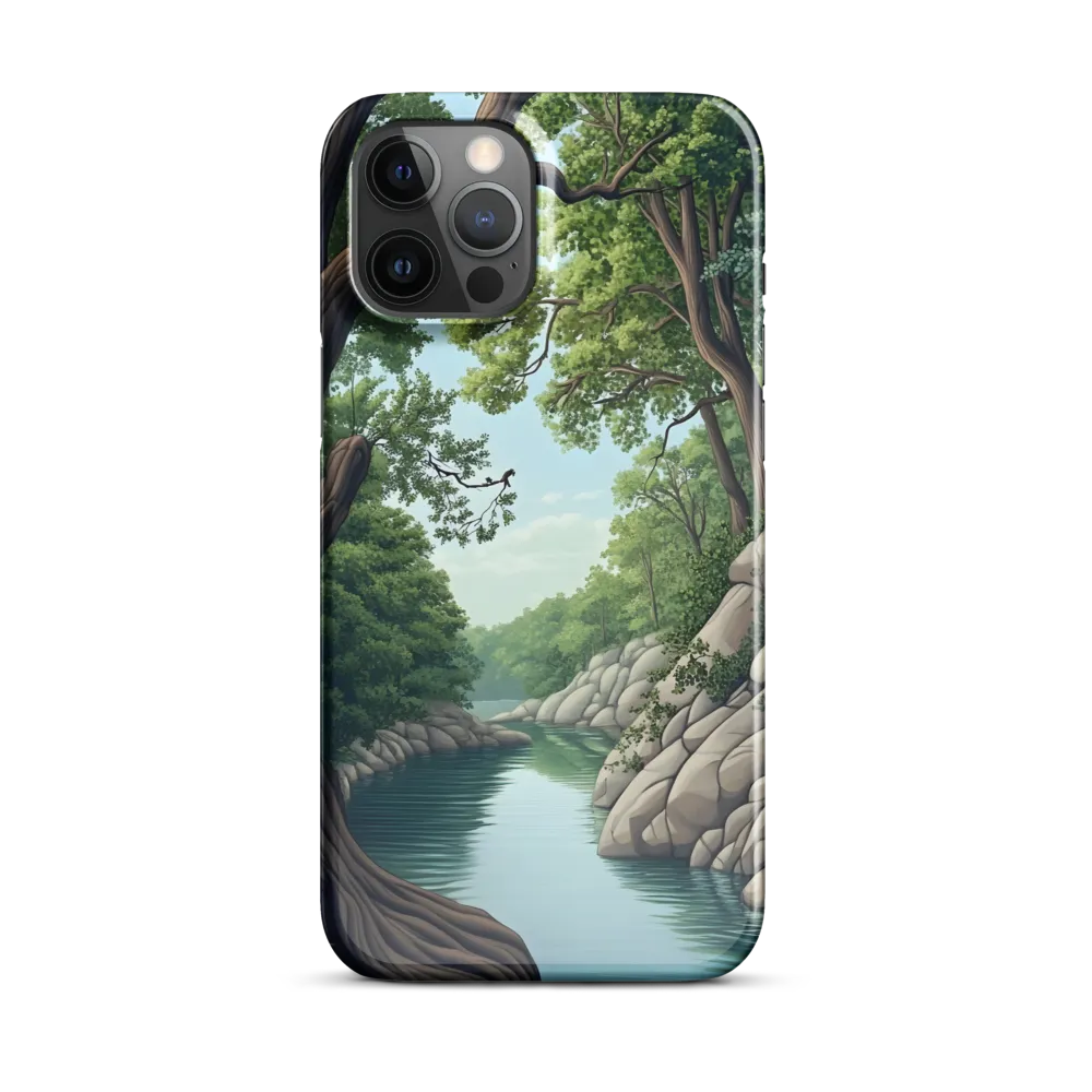 Tranquil Reflections: A Serene River Landscape