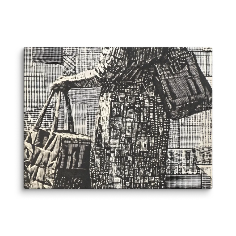 Urban Reflections: A Shopping Narrative | Canvas | 9″×12″