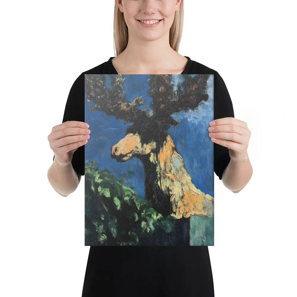 The Majestic Deer in Nature | Canvas | 12″×16″