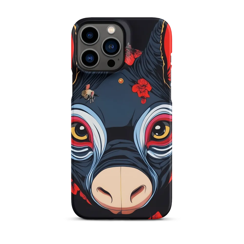 Mystical Bull with Floral Motifs
