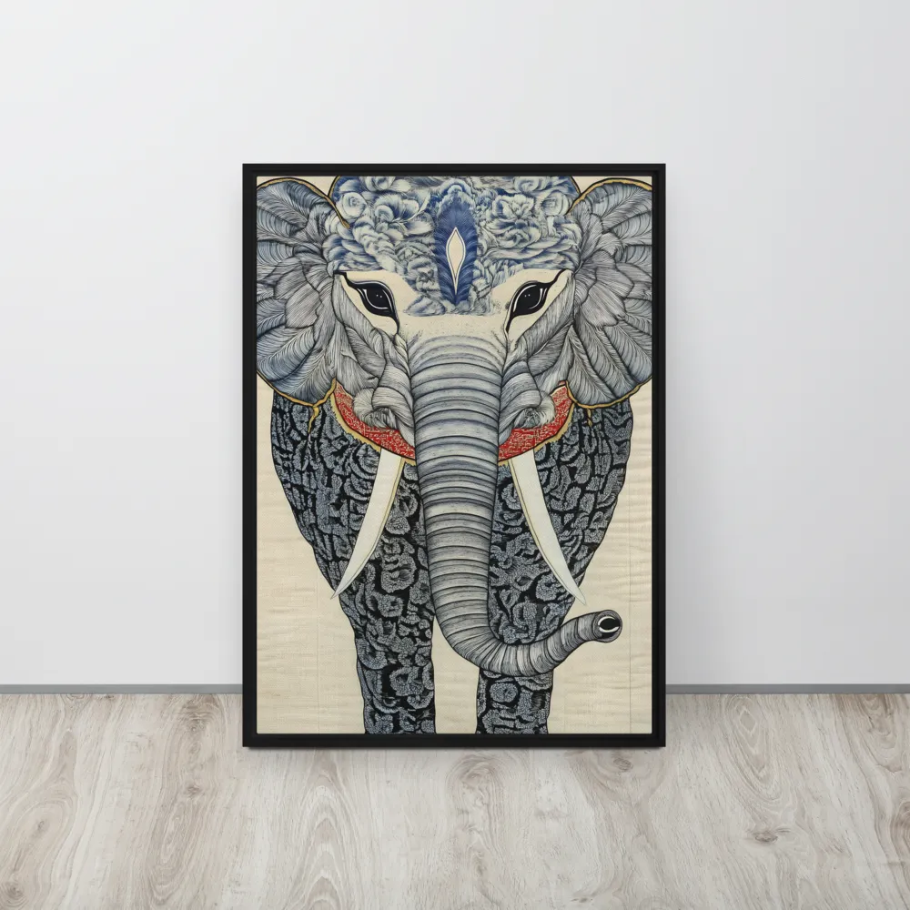 Majesty of the Elephant | Canvas with Black Frame | 20″×28″