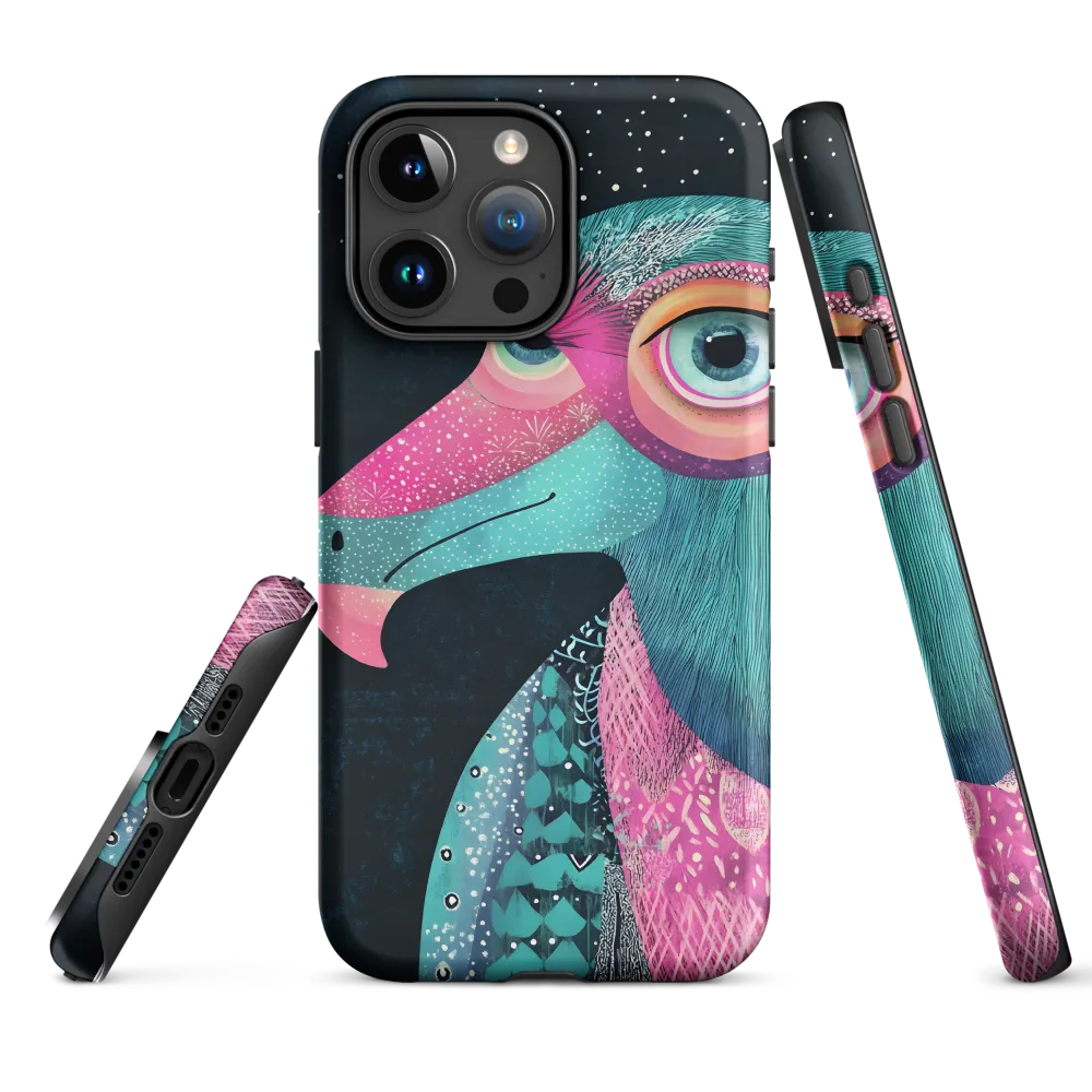 Whimsical Vulture: A Dance of Colors